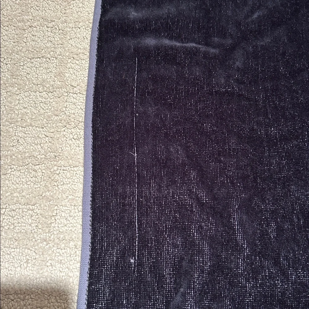 TRUSSARDI Bath Sheet Beach Towel Huge! Black with Striped Logo New w/some flaws